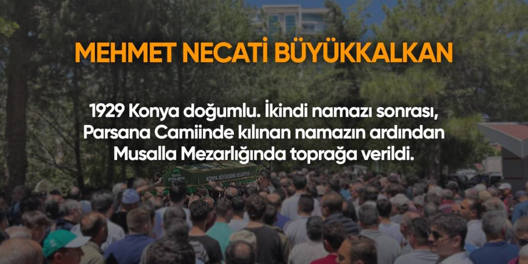 Konya'da bugün vefat edenler | 30 Kasım 2024 9